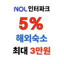 NOL 인터파크투어 3% 할인쿠폰 해외숙소 최대 1만원 할인 제공